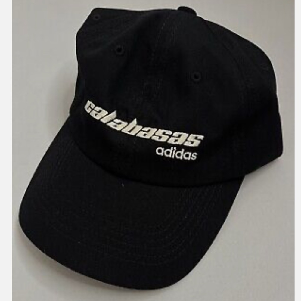 Yeezy Calabasas Adidas Black Cap with Embroidered Logo